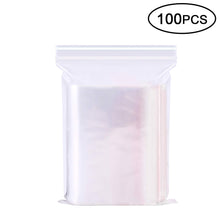 Cargar imagen en el visor de la galería, 100Pcs Self Adhesive Zip lock plastic packaging bag